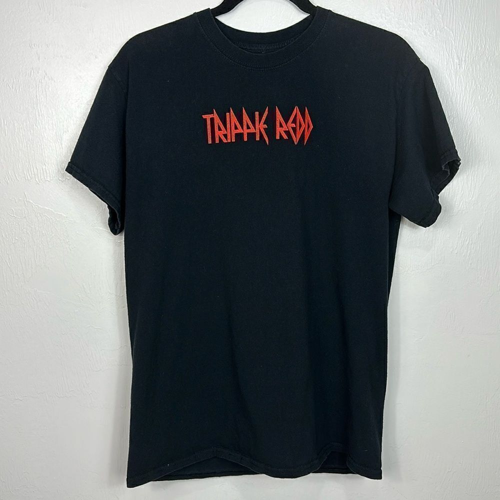 Trippie Redd Red Face Official Merch Rapper Band T-Shirt In Black Size M
